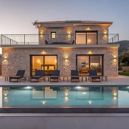 Brand New Kefalonia Stone - Trapezaki Tranquility Villa