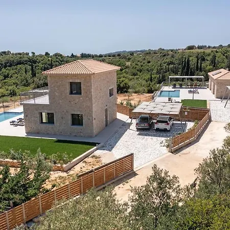 Villa Brand New Kefalonia Stone - Trapezaki Tranquility *